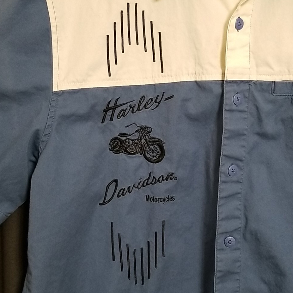 Harley-Davidson Bowler Style Button-up Shirt